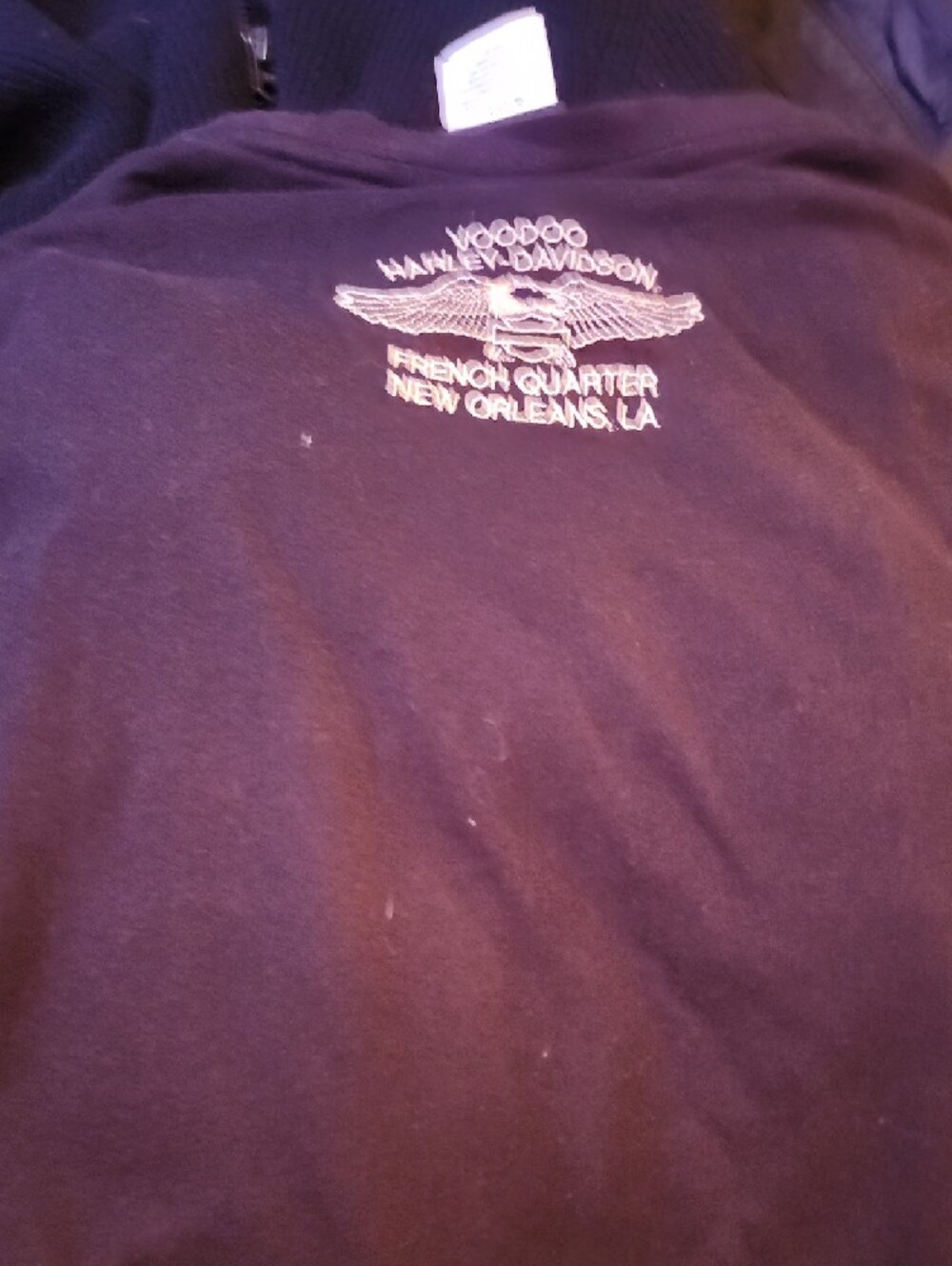 Harley-Davidson Black T-Shirt with Gold Logo - Picture 4 of 4